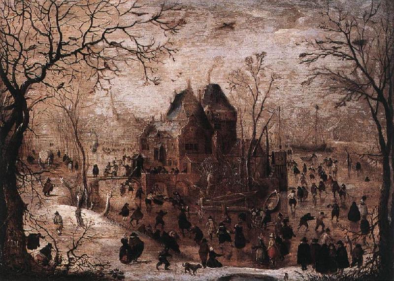 AVERCAMP, Hendrick Winter Landscape  jko5 Spain oil painting art
